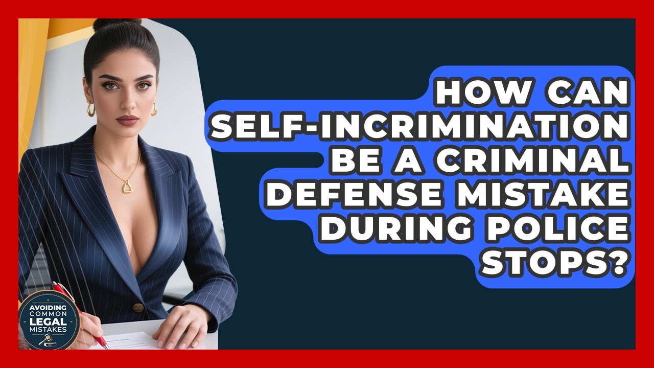 How Can Self-Incrimination Be a Criminal Defense Mistake During Police Stops?