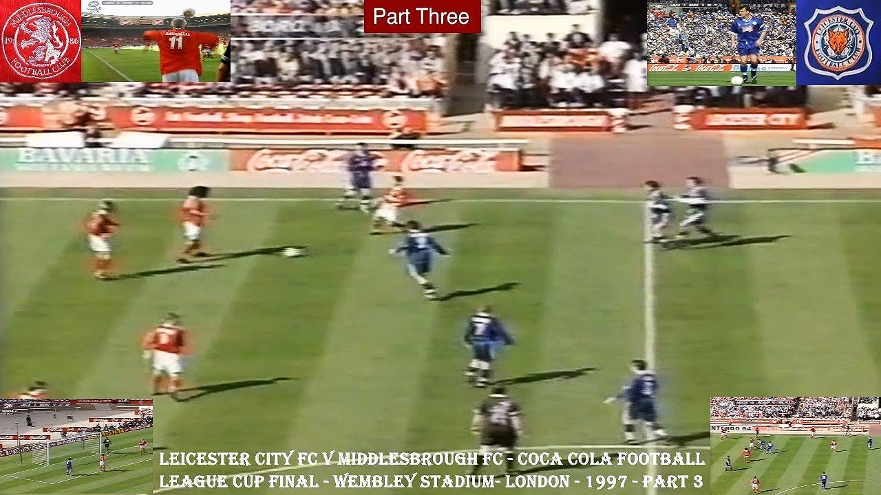 LEICESTER CITY FC V MIDDLESBROUGH FC – FOOTBALL LEAGUE CUP FINAL 1997 – PART THREE -WEMBLEY STADIUM.