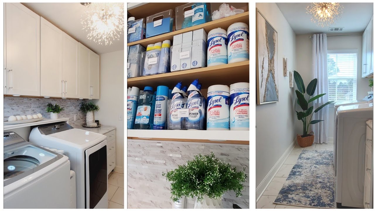 DIY LAUNDRY ROOM MAKEOVER | LAUNDRY ROOM ORGANIZATION IDEAS