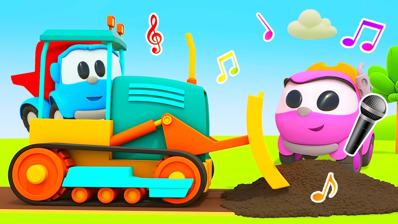 Sing with Leo! The Bulldozer song for kids. Street vehicles songs for kids & more nursery rhymes