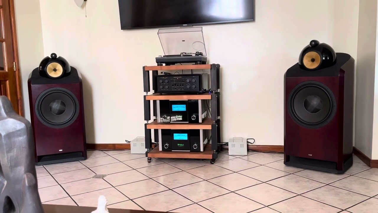 Powers Monoblocks McIntosh MC501. Speakers Bowers & Wilkins 801N.