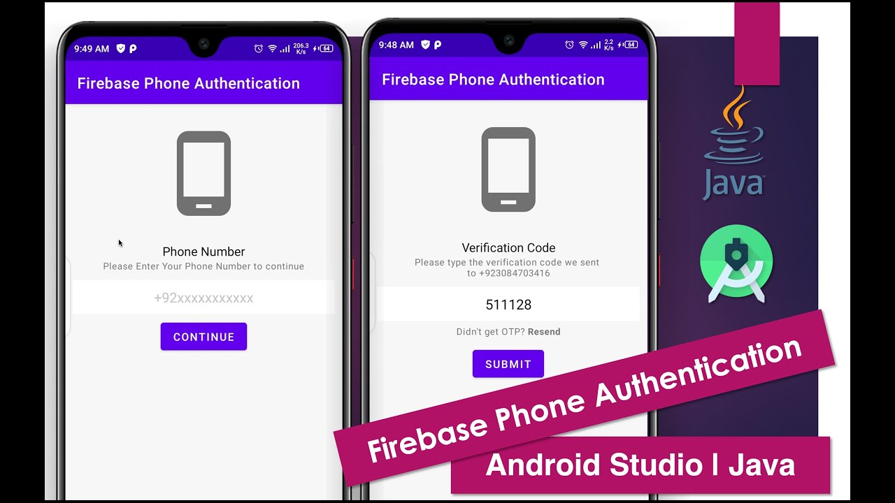 Firebase Phone Authentication | Android Studio | Java