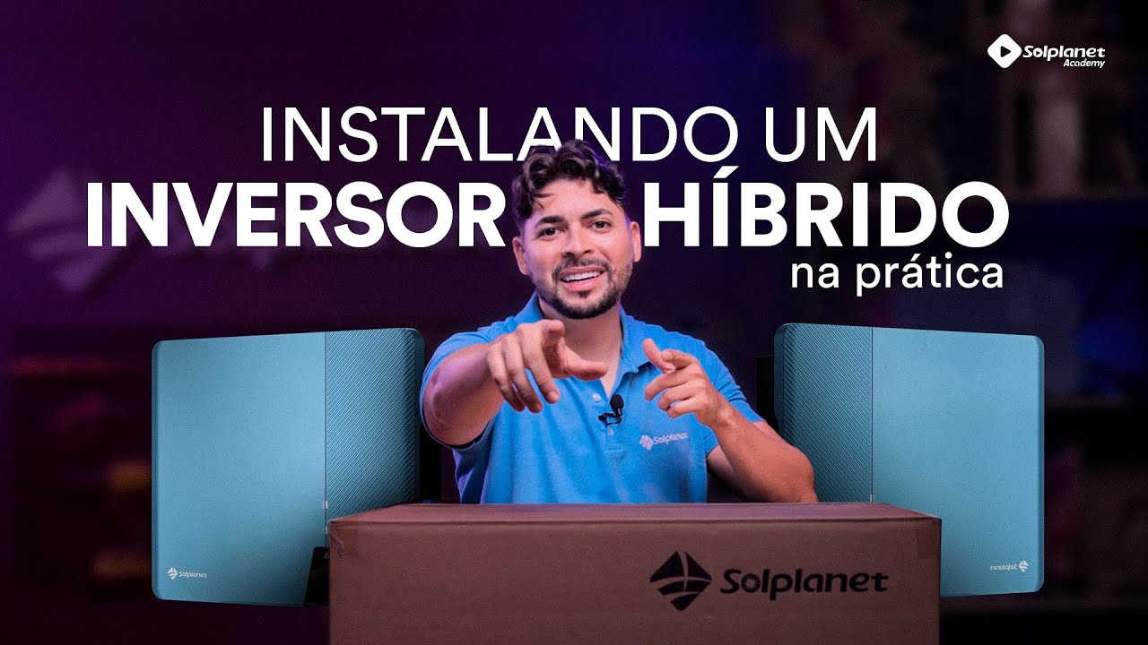 INVERSOR HÍBRIDO SOLPLANET: o GUIA COMPLETO desde o UNBOXING até o inversor INSTALADO NA PAREDE.