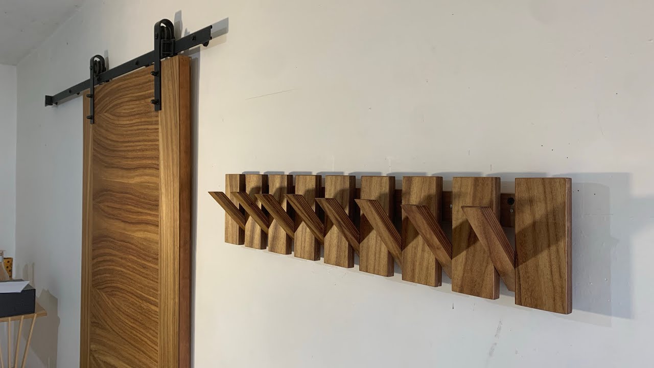 Como hacer un perchero de madera 🪵