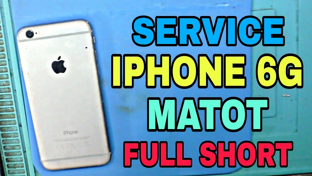 Iphone 6g - Mati Total, Mesin Konslet atau Short Sebelum Tekan On/Off #TeknisiNusantara