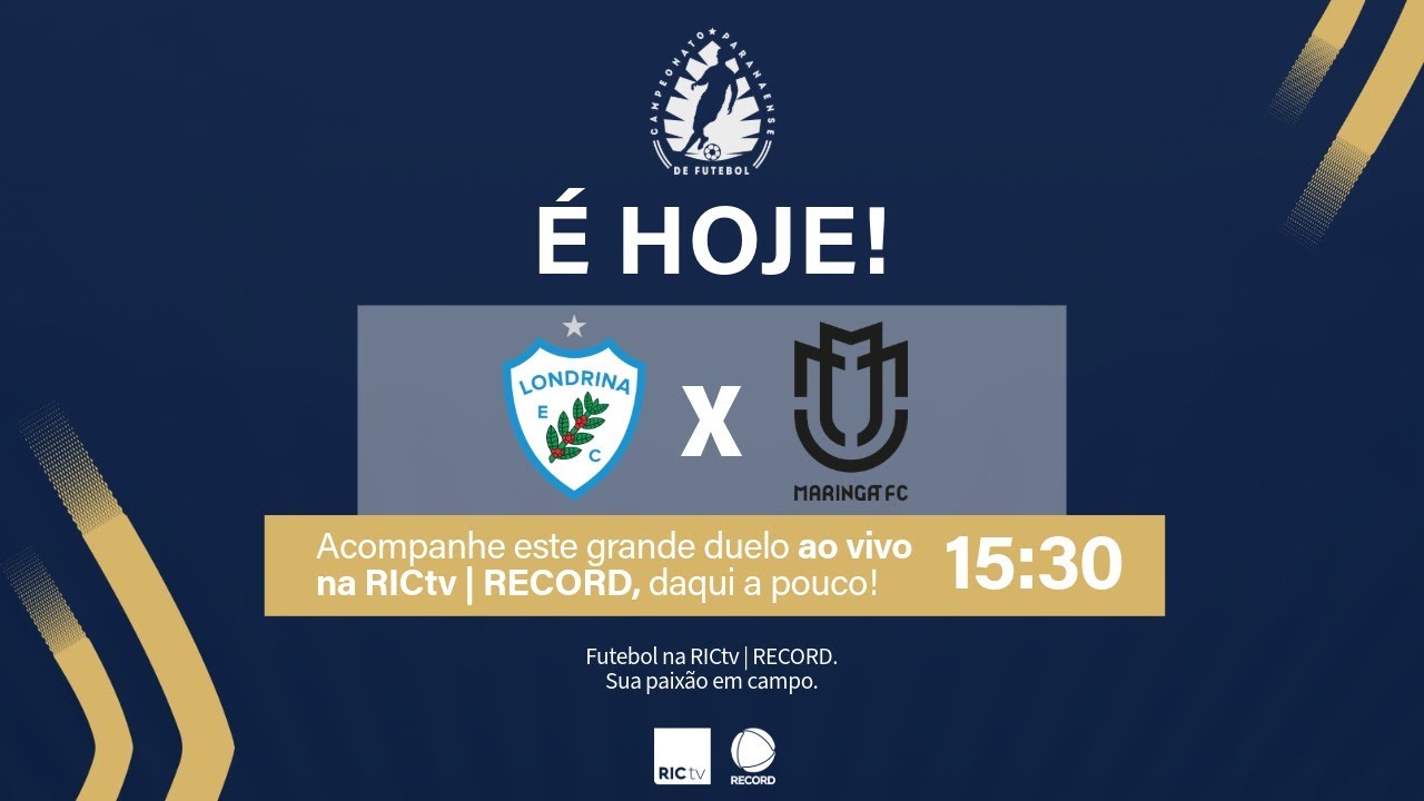 Londrina x Maringá AO VIVO | CAMPEONATO PARANAENSE 2025
