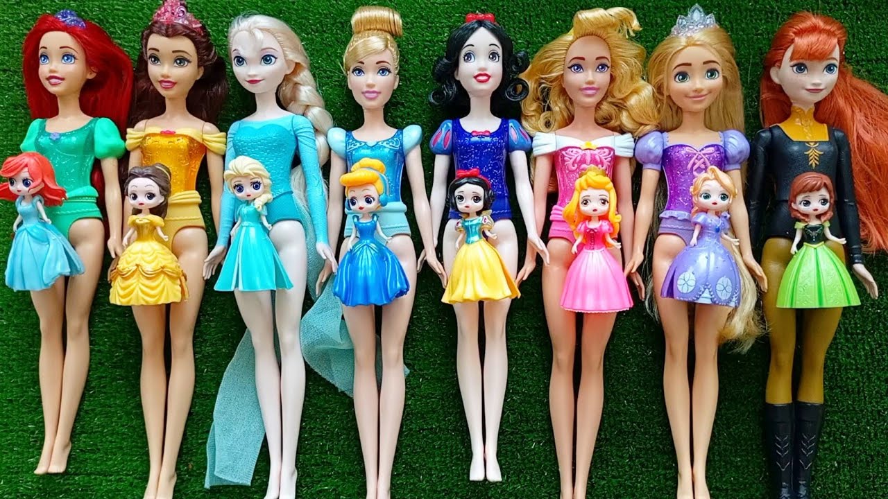 Mattel Disney Princesses Dress up Ariel, Rapunzel, Belle, Tiana, Sindirella, Mulan DIY