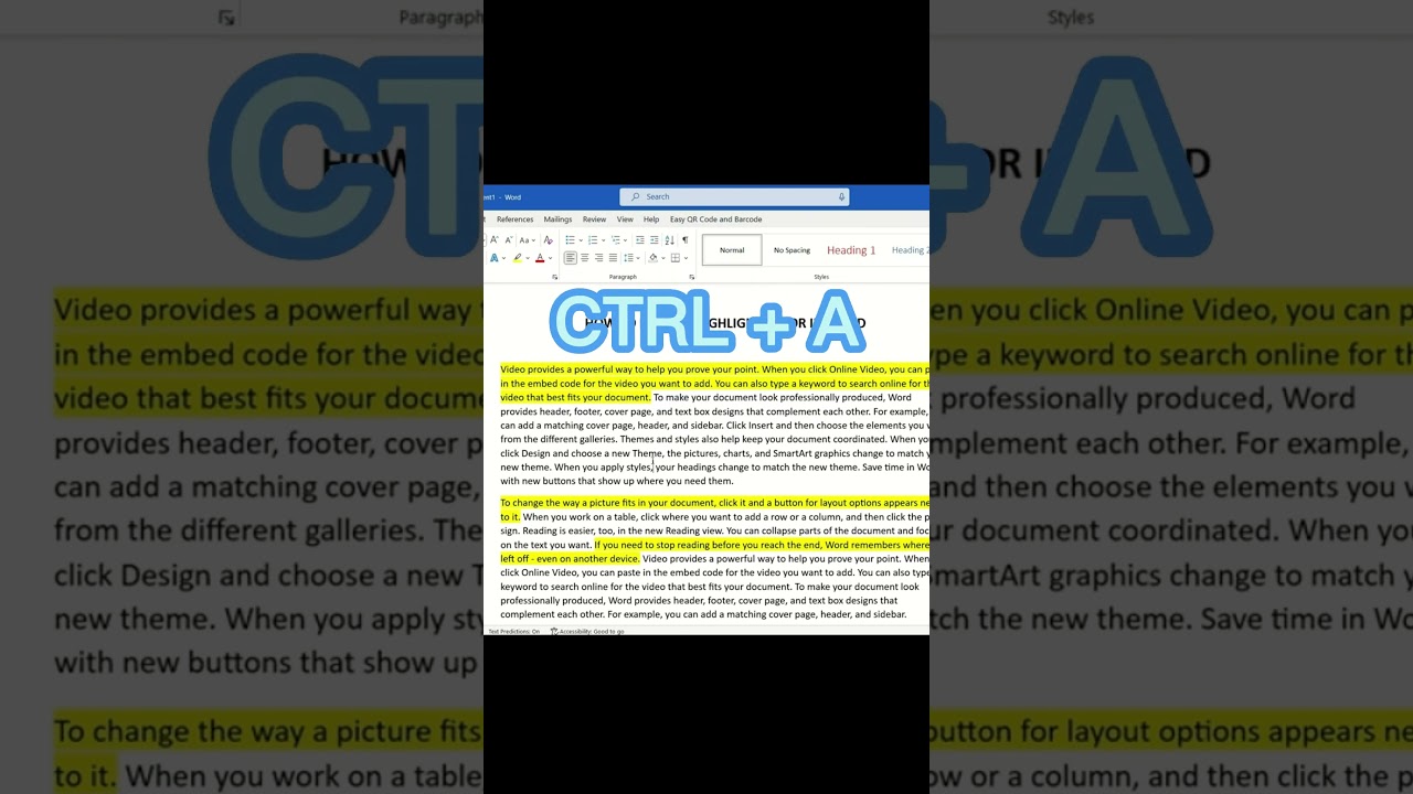How to remove yellow highlights in Word all at once #minhacademy #mswordtutorial #highlights