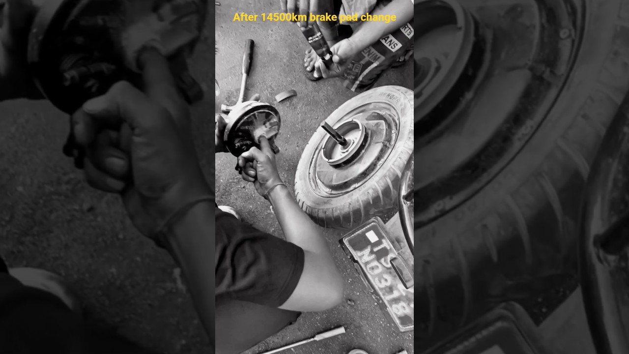 ola scooter brake pads  changing#ola #automobile