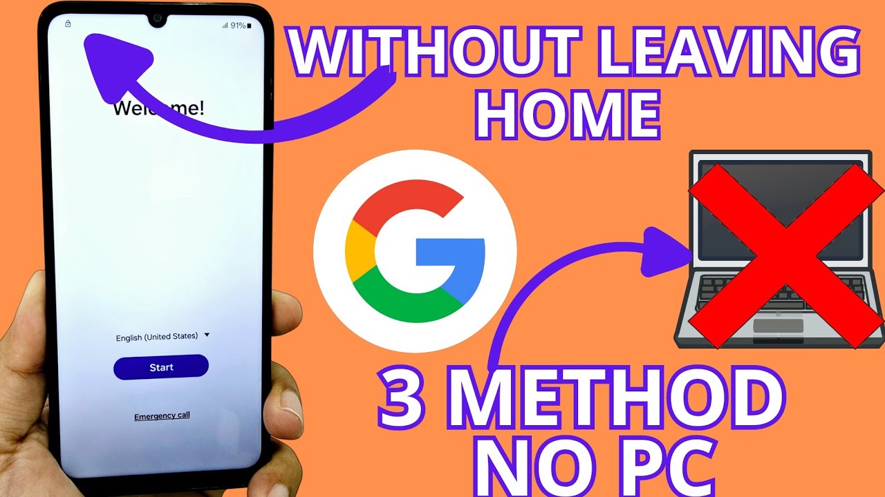 3 METHOD NO PC - Samsung frp bypass account google unlock WITHOUT PC