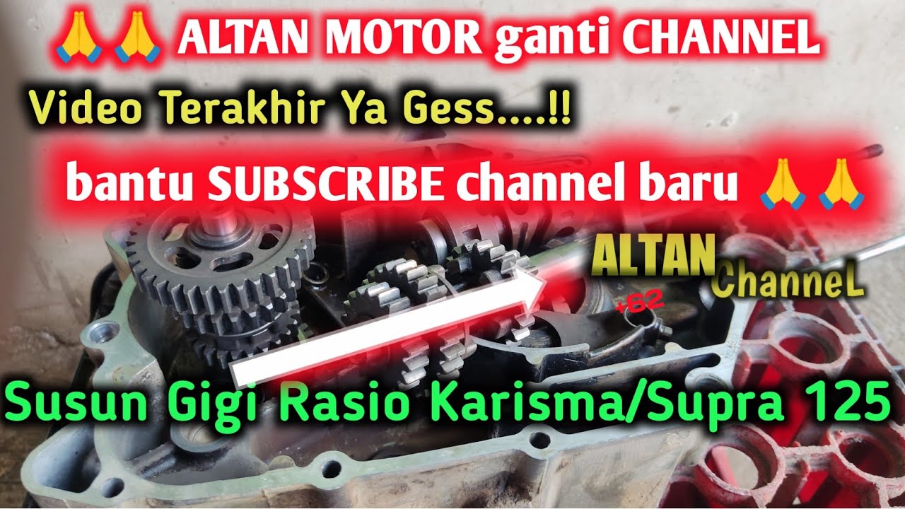 Pasti Paham !! Susun Gigi Rasio KARISMA / SUPRA 125