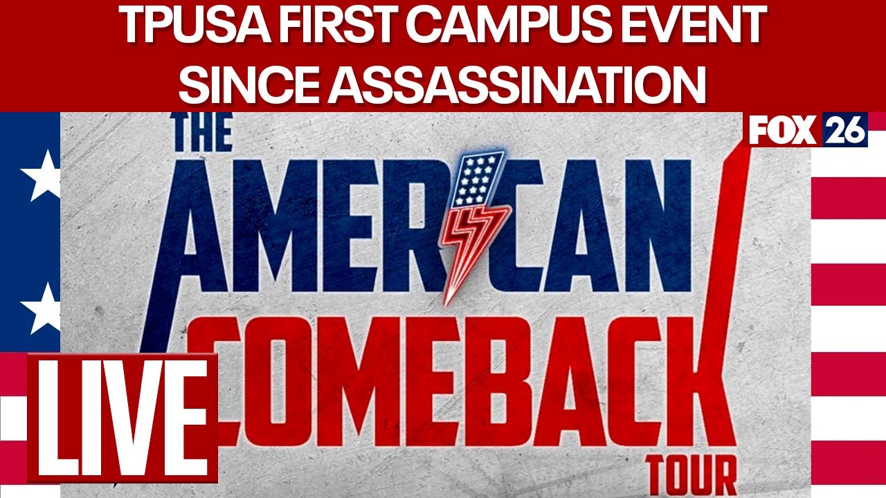 🔴 LIVE: Turning Point USA campus event in Utah | FOX 26 News