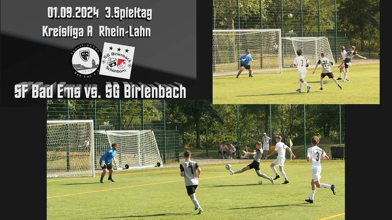 Kreisliga: Punktgewinn trotz zweimaligen Rückstand! SF Bad Ems vs. SG Birlenbach