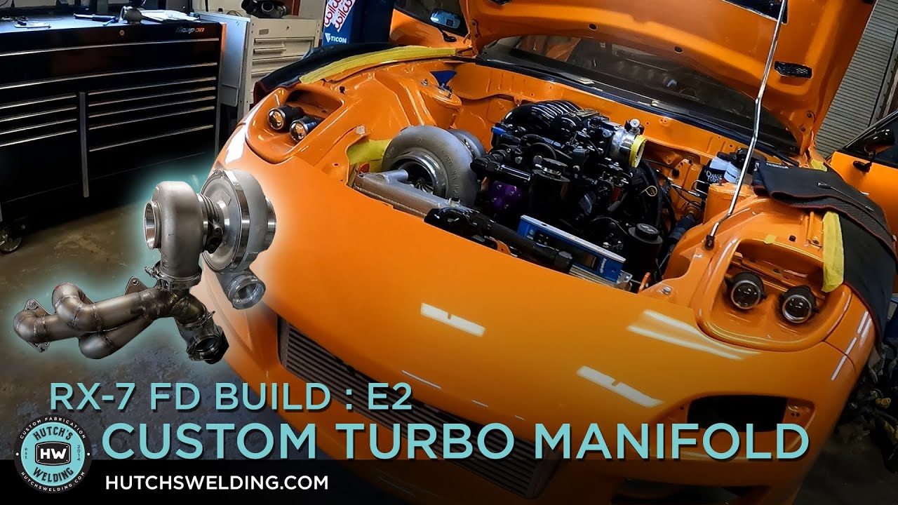 Mazda RX-7 FD, эпизод 2 - 20b 3-роторный турбоколлектор одинаковой длины - Hutch's Welding