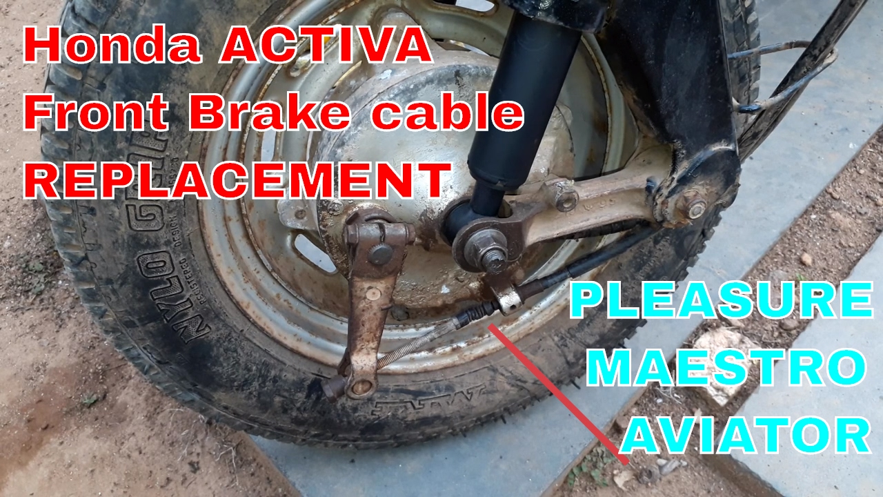 HOW TO REPLACE HONDA ACTIVA FRONT BRAKE CABLE?
