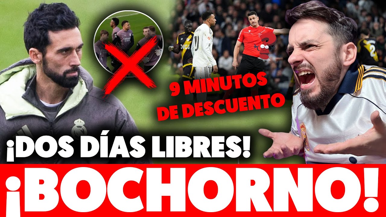 🤬¡VAYA BOCHORNO! ARBELOA PREMIA a los JUGADORES con 2 DÍAS LIBRES. POLÉMICA MINUTOS DESCUENTO MADRID