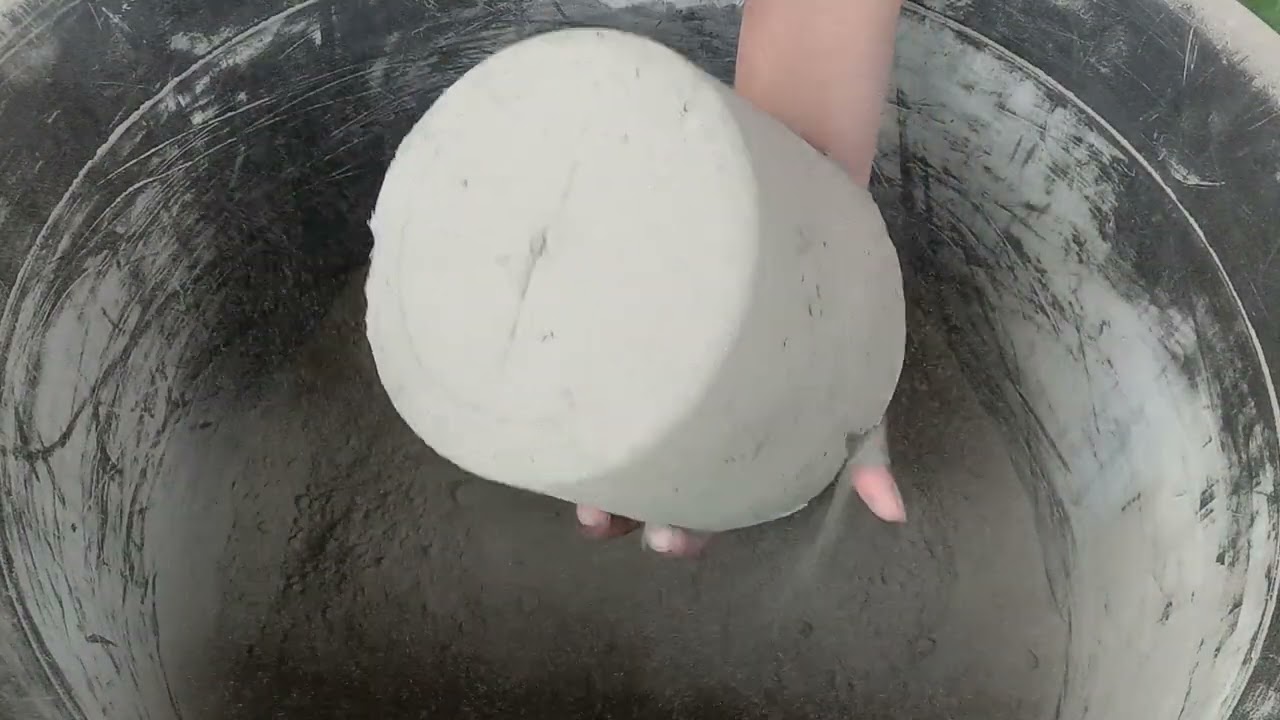 Pure cement big blocks soft but little damp crumbling 😍|satisfying video|Asmr puppys