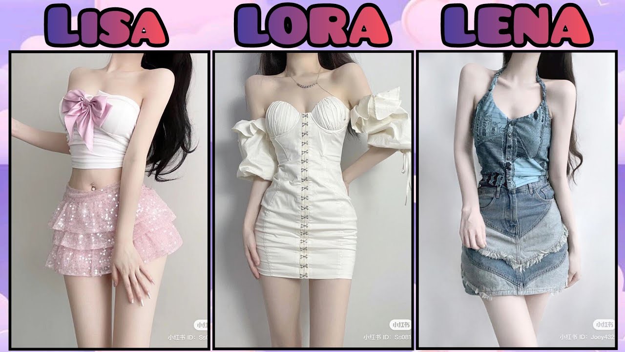 LISA vs LORA vs LENA😘😍|| Ultimate Fashion Show👗#choose #aesthetic #cute #trending #lisaorlena #viral