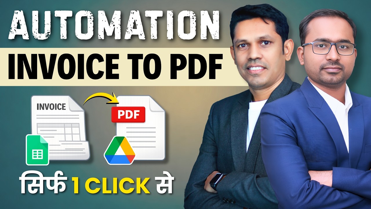 Create Invoice PDF Automatically from Google Sheets | One Click Save to Drive