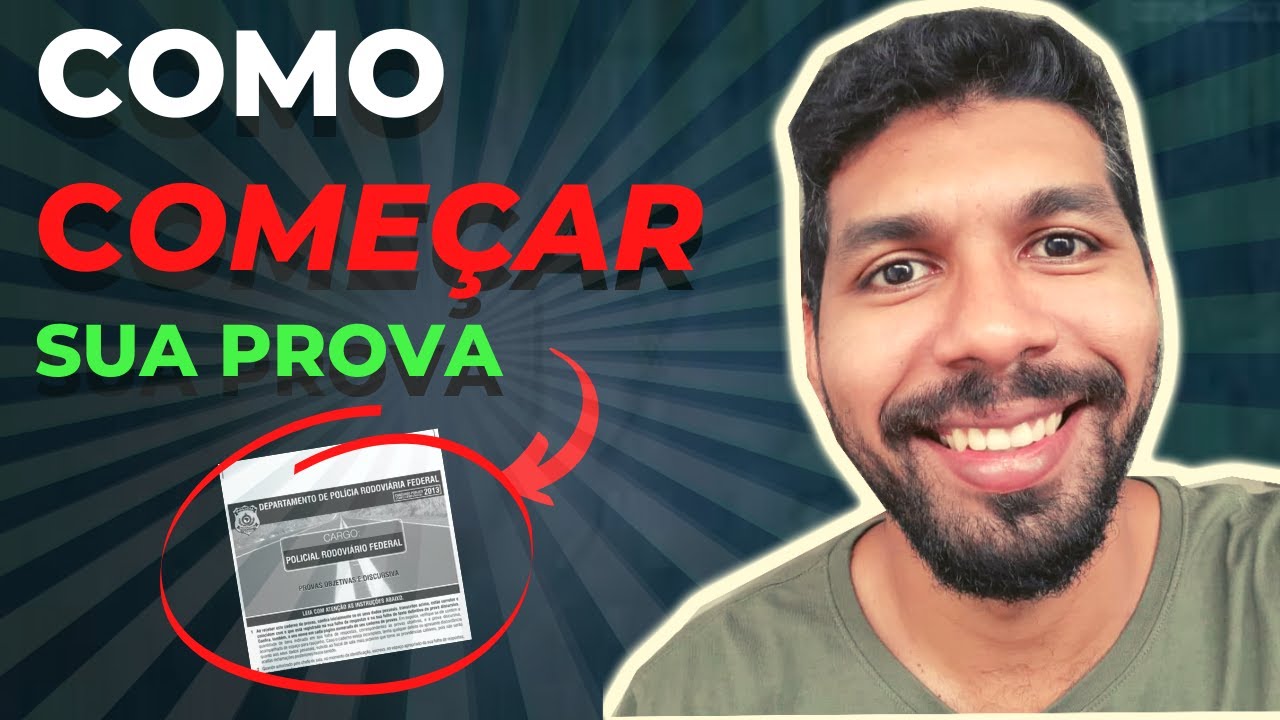 Minha ESTRATÉGIA na Prova do CONCURSO da PRF. Dicas de como INICIAR sua PROVA.