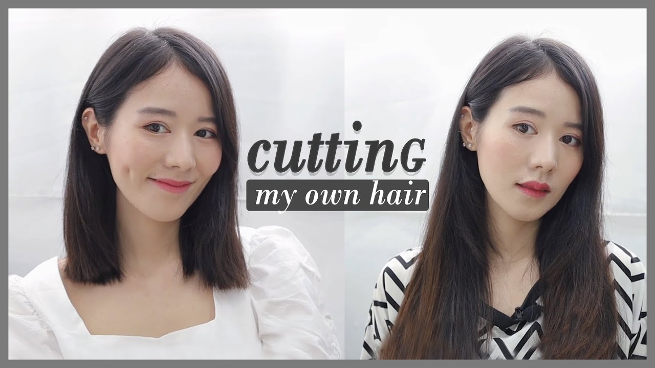 ตัดผมสั้นด้วยตัวเองง่ายๆ cutting my own hair ✂️ | Holidear