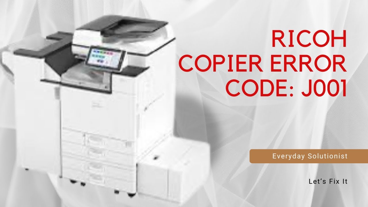Misfeed Original RICOH IM CA4500LT Paper Jam easy fix.