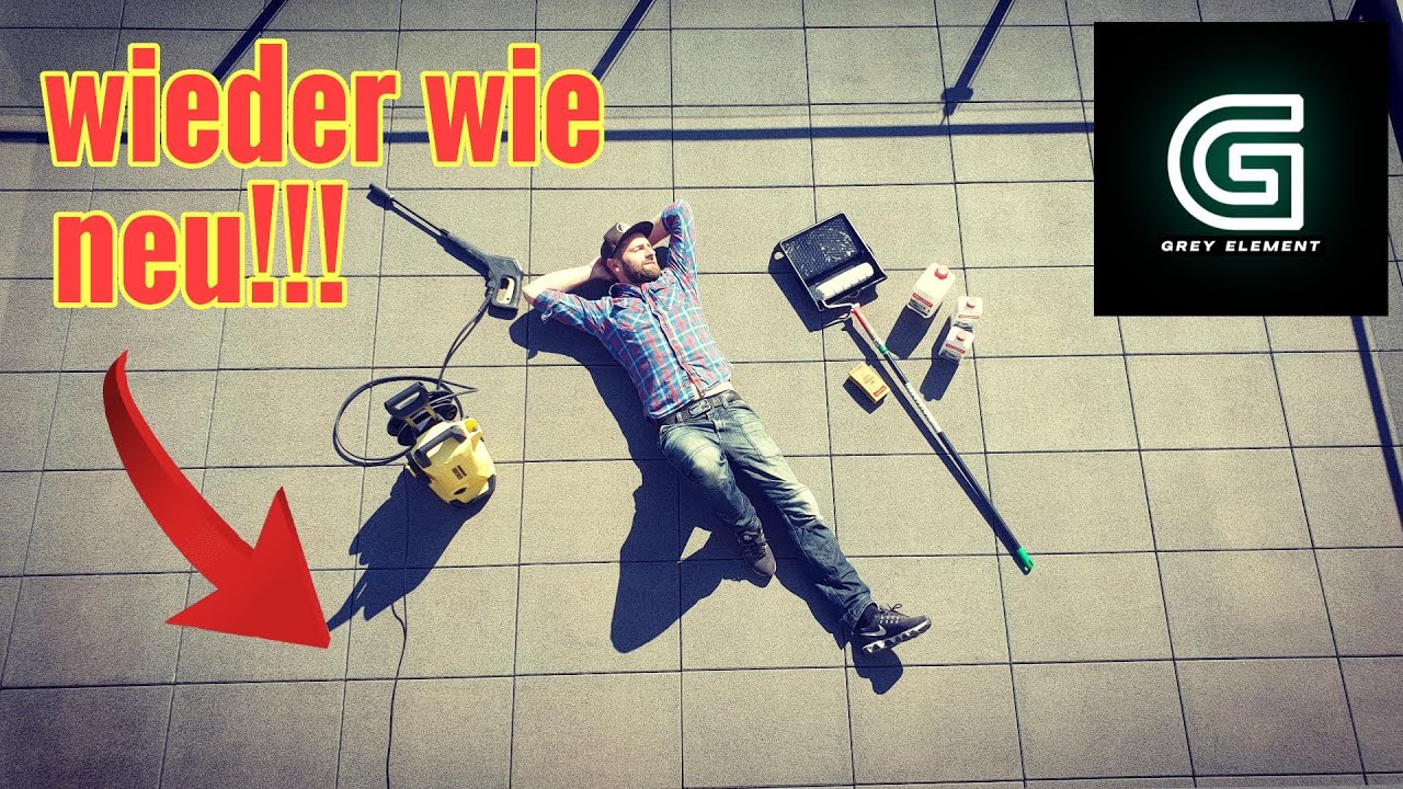 Terrassenplatten /Steinoberflächen reinigen und neu versiegeln, so geht's!