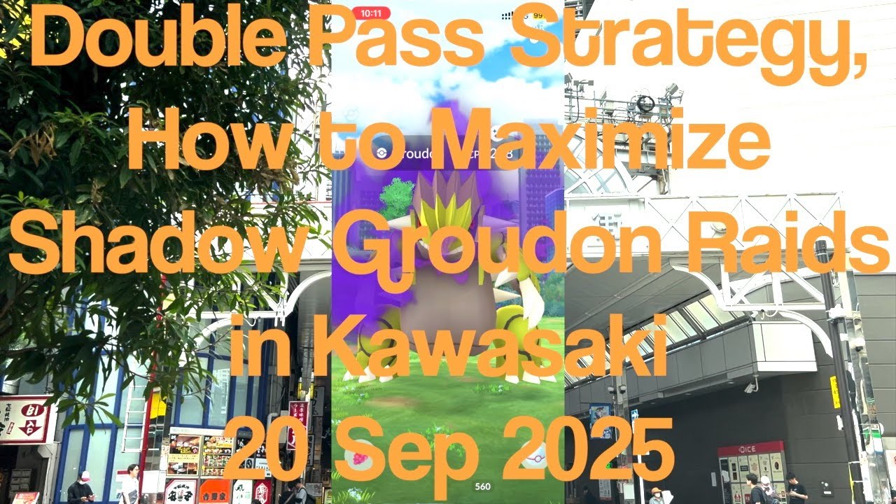 Double Pass Strategy, How to Maximize Shadow Groudon Raids in Kawasaki 20250920 #pokemongo #groudon