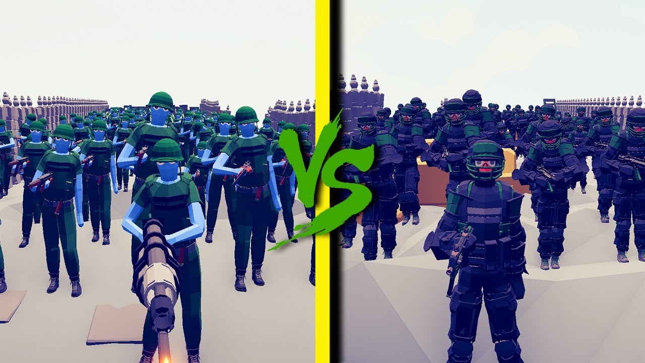 MODERN USA vs WW2 USA - Totally Accurate Battle Simulator TABS