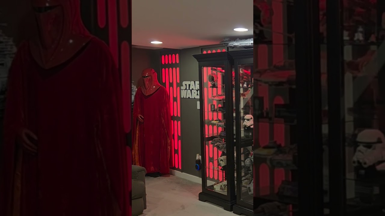 Star Wars Fan Cave Death Star Light Panels color change             #starwars #legostarwars #lego
