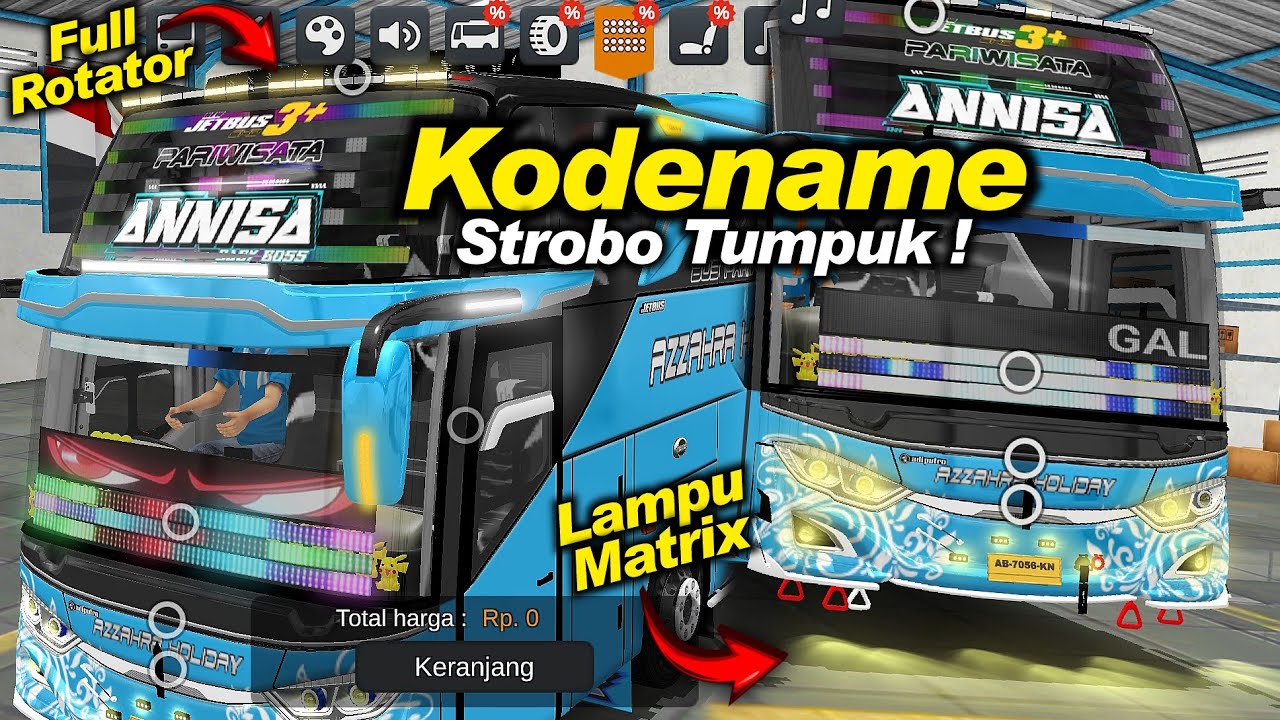 Strobo Tumpuk🤣❗Kodename Led Strobo Runtex By Angga Nation BUSSID V4.4.1