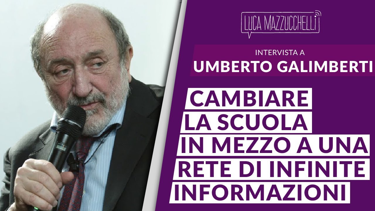 Umberto Galimberti: cambiare il sistema scolastico in mezzo a una rete di informazioni senza fine