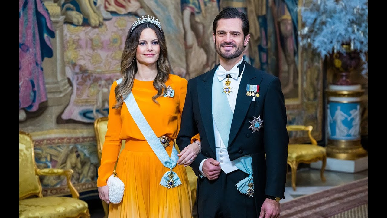 Stunning dresses at the Royal dinner at Stockholm Royal Palace