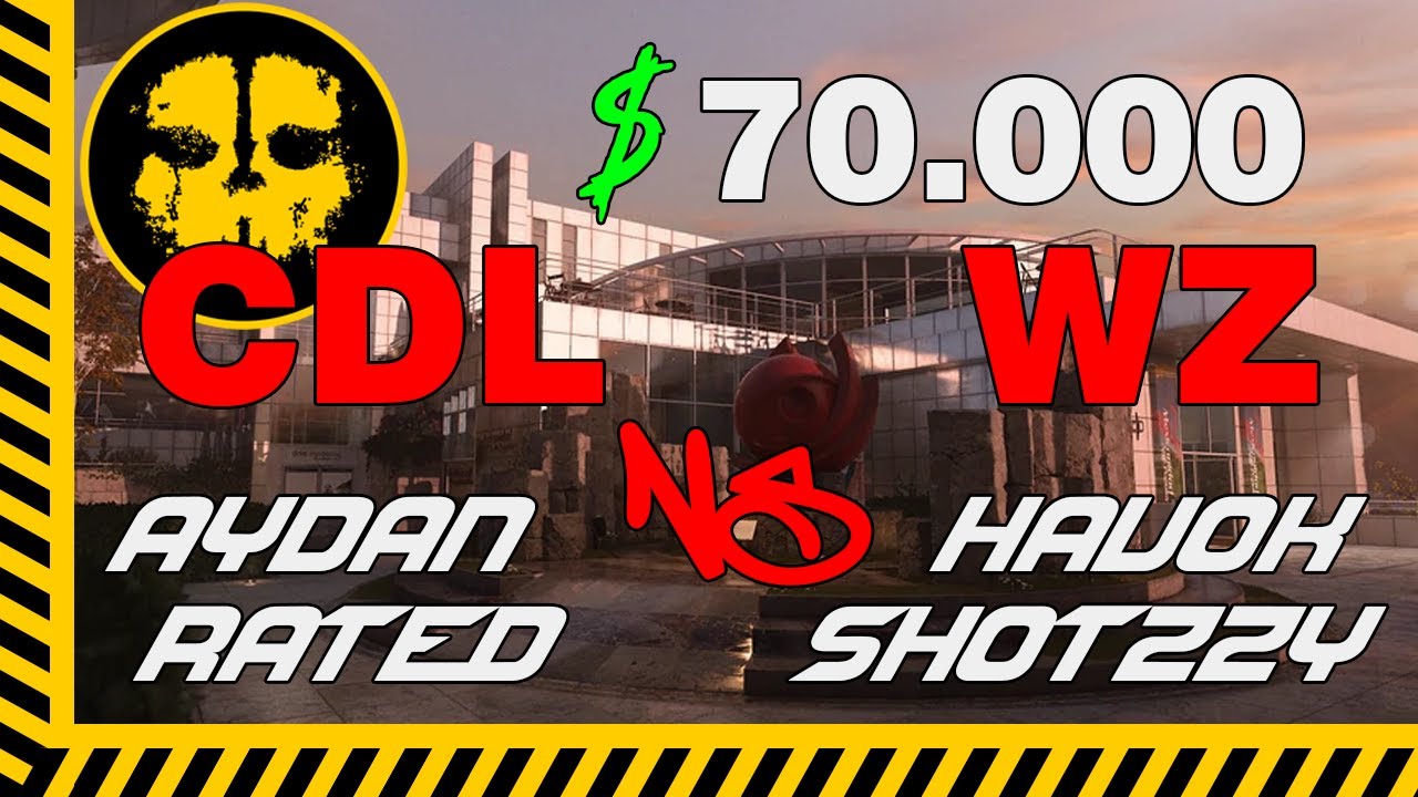 $70k CDL vs. WZ Aydan - Rated VS Havok - Shotzzy GUNFIGHT Exhibit ROUND 2 #warzone