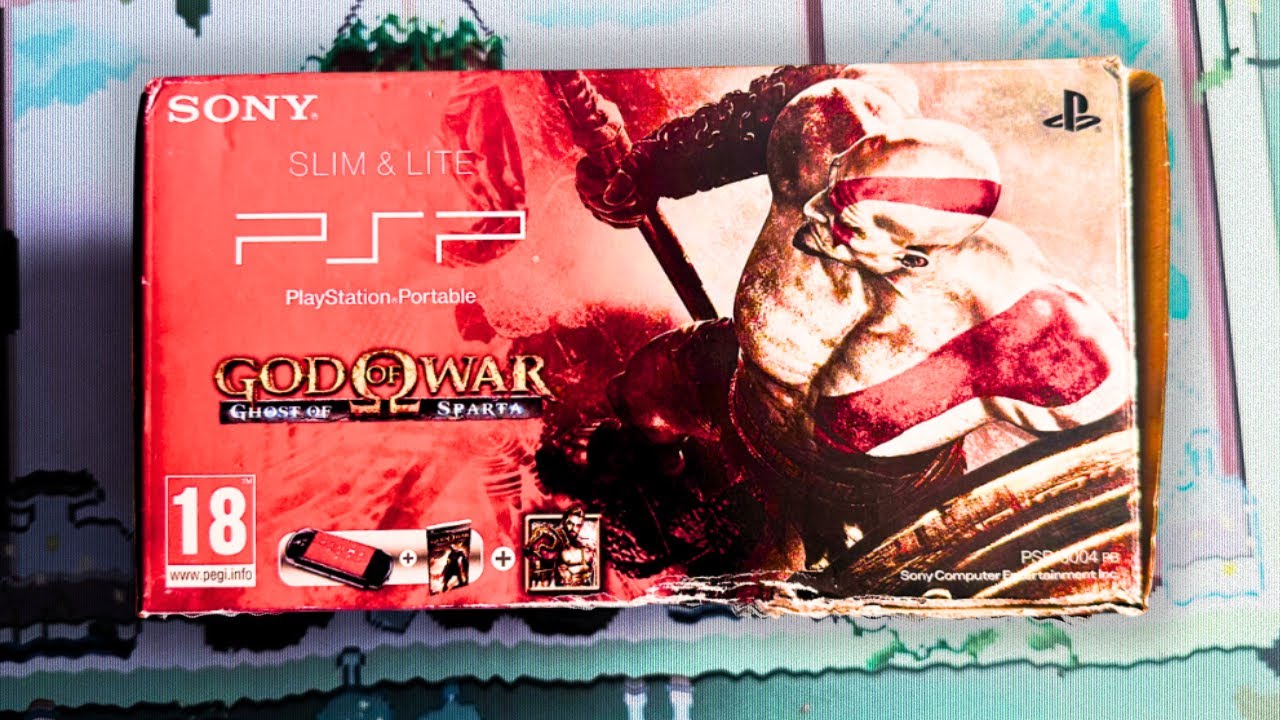Unboxing GOD OF WAR PSP BUNDLE / Y2K NOSTALGIA  Aesthetic ❤️‍🔥