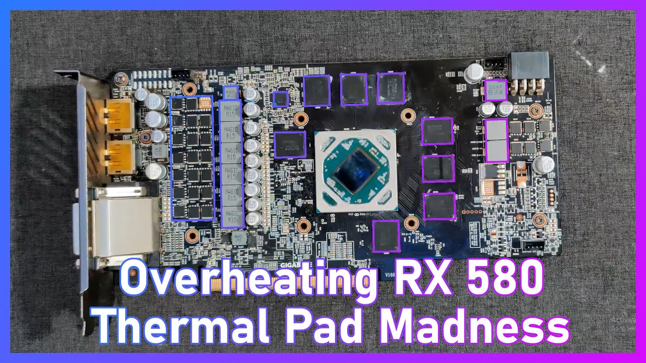 RX 580 Repair | Overheating after User replaced Thermal Pads