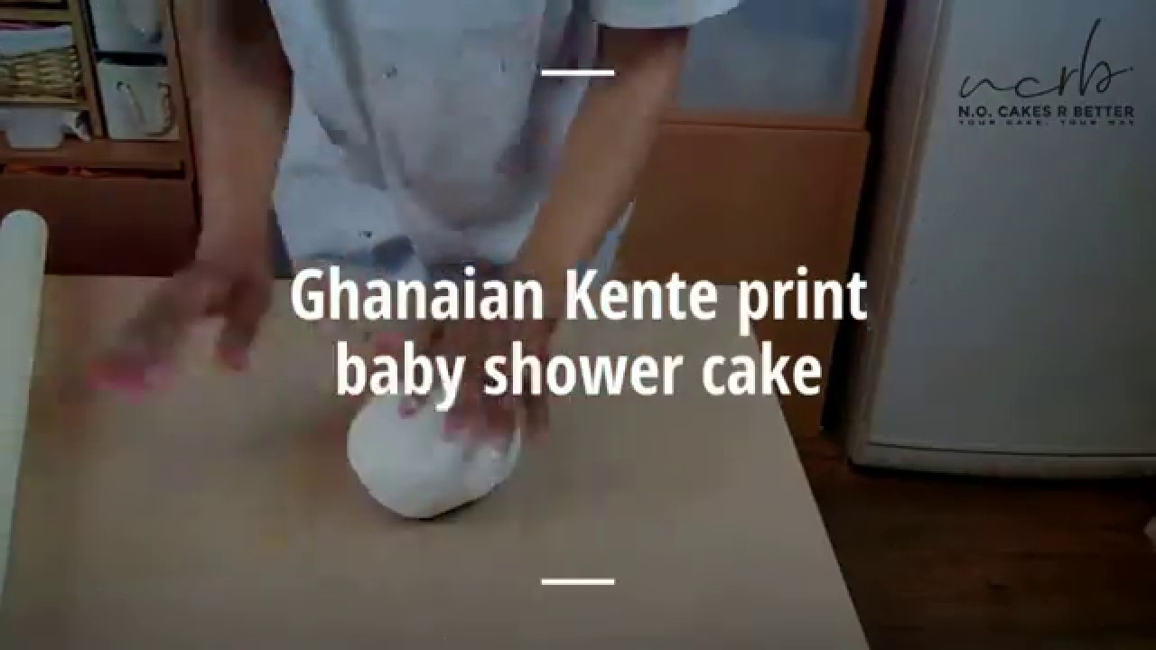 Teach Me Tuesday: Ghanaian Kente print baby shower cake