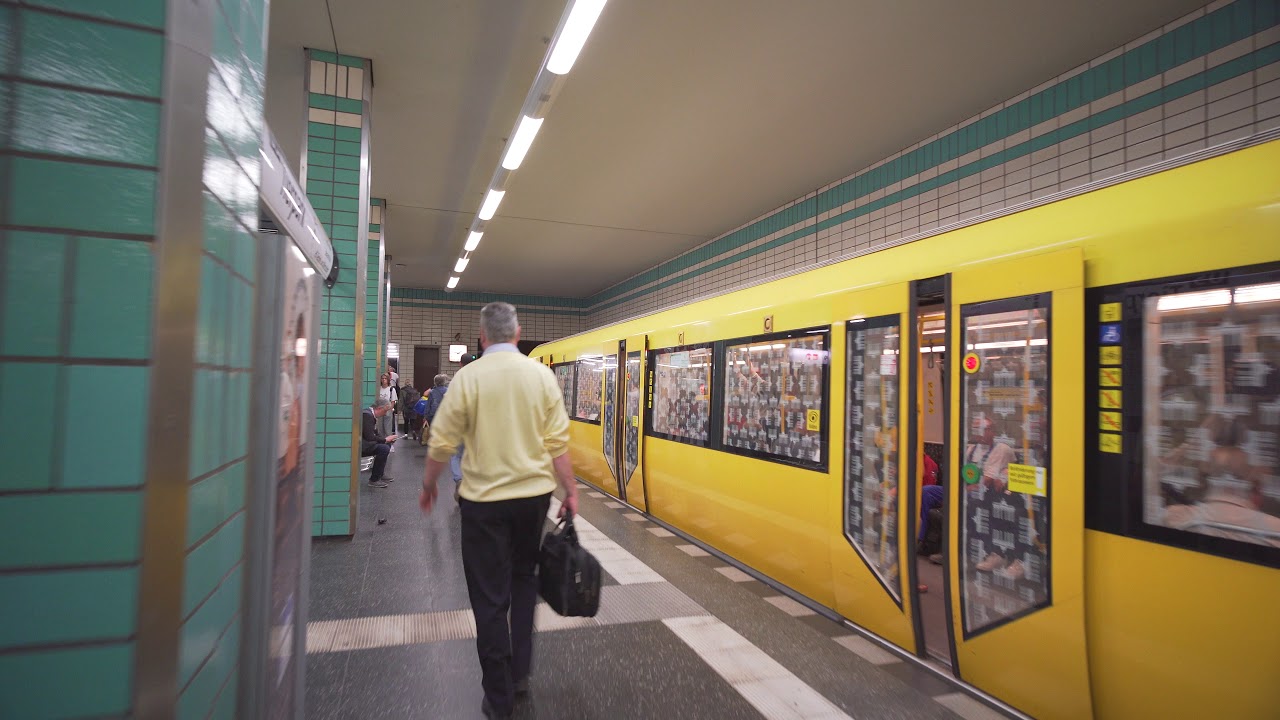 Germany, Berlin, U-Bahn ride from Friedrichsfelde to Tierpark