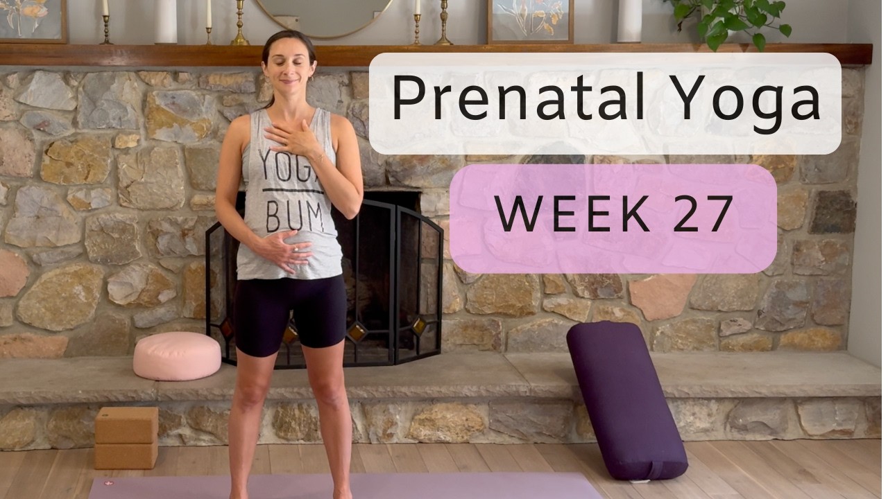 Prenatal Yoga Week 27 - Feel Good 25 min Flow