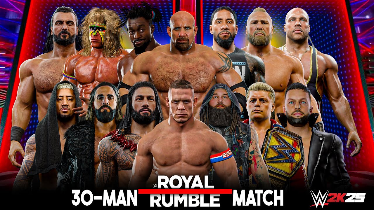 WWE 2K25: КОНЦЕПЦИЯ ГЕЙМПЛЕЙНОГО ПРОЦЕССА МАТЧА ROYAL RUMBL на 30 ЧЕЛОВЕК!