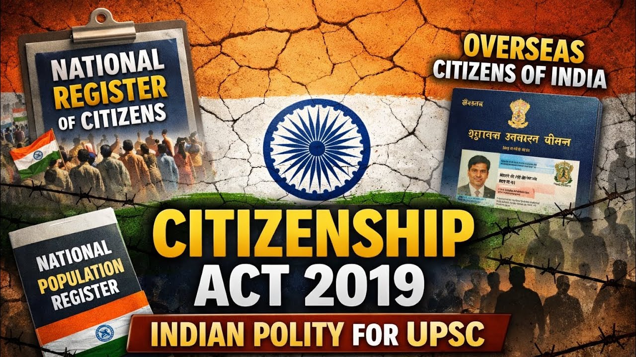 Citizenship Amendment Act 2019 | National Register of Citizens | National Population Register | UPSC