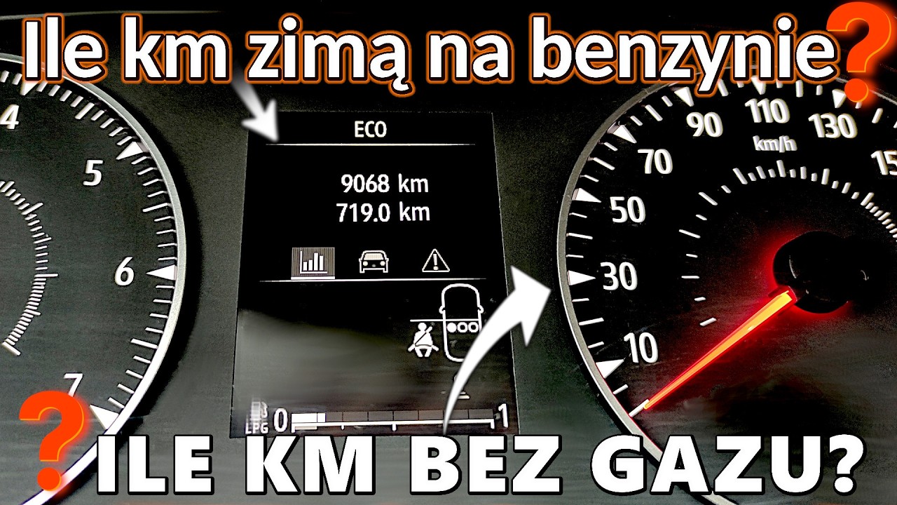 Ile km zimą jedziesz🚗 na BENZYNIE zanim włączy się LPG? ❄️