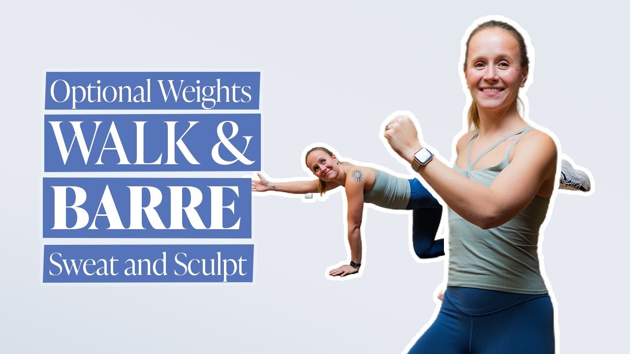 15-минутная прогулка + тренировка Barre Sculpt | Новый год: стань лучше (6-я неделя, день поддержки)