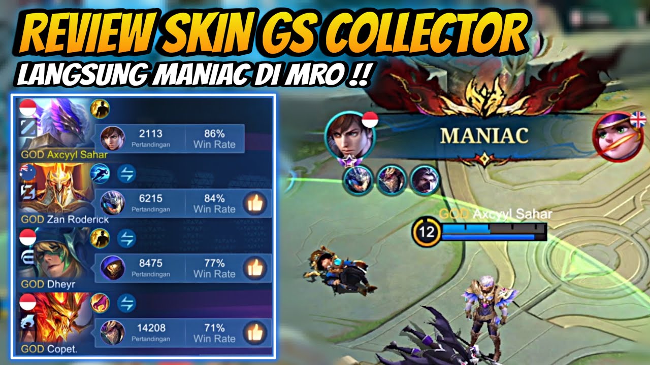 Akhirnya Lengkap Skin Gusionku !! Gacha & Review Skin Gusion Collector !! Langsung Maniac di MRO !!