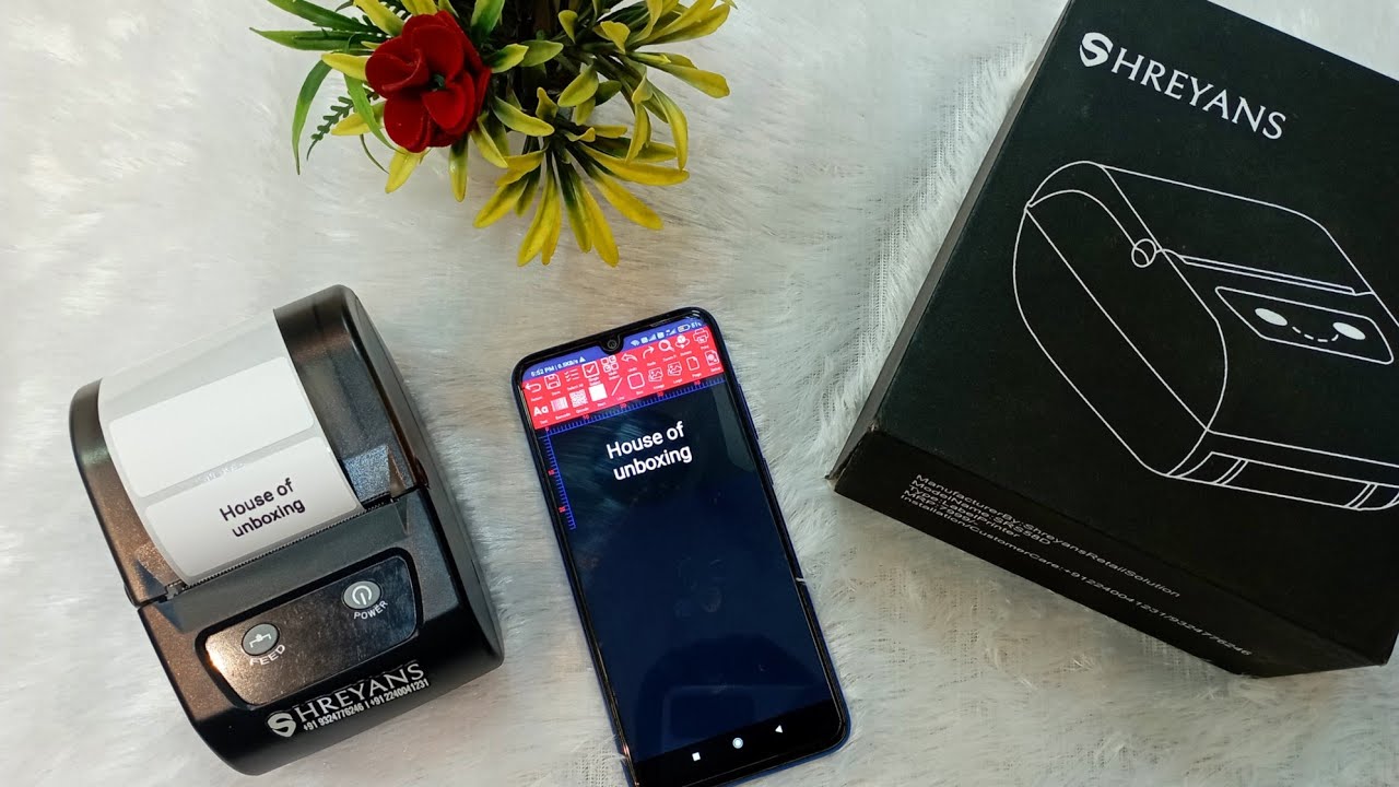 Shreyans Mini Inkless Label Maker | Thermal Barcode Label & Receipt Printer | Unboxing & Review