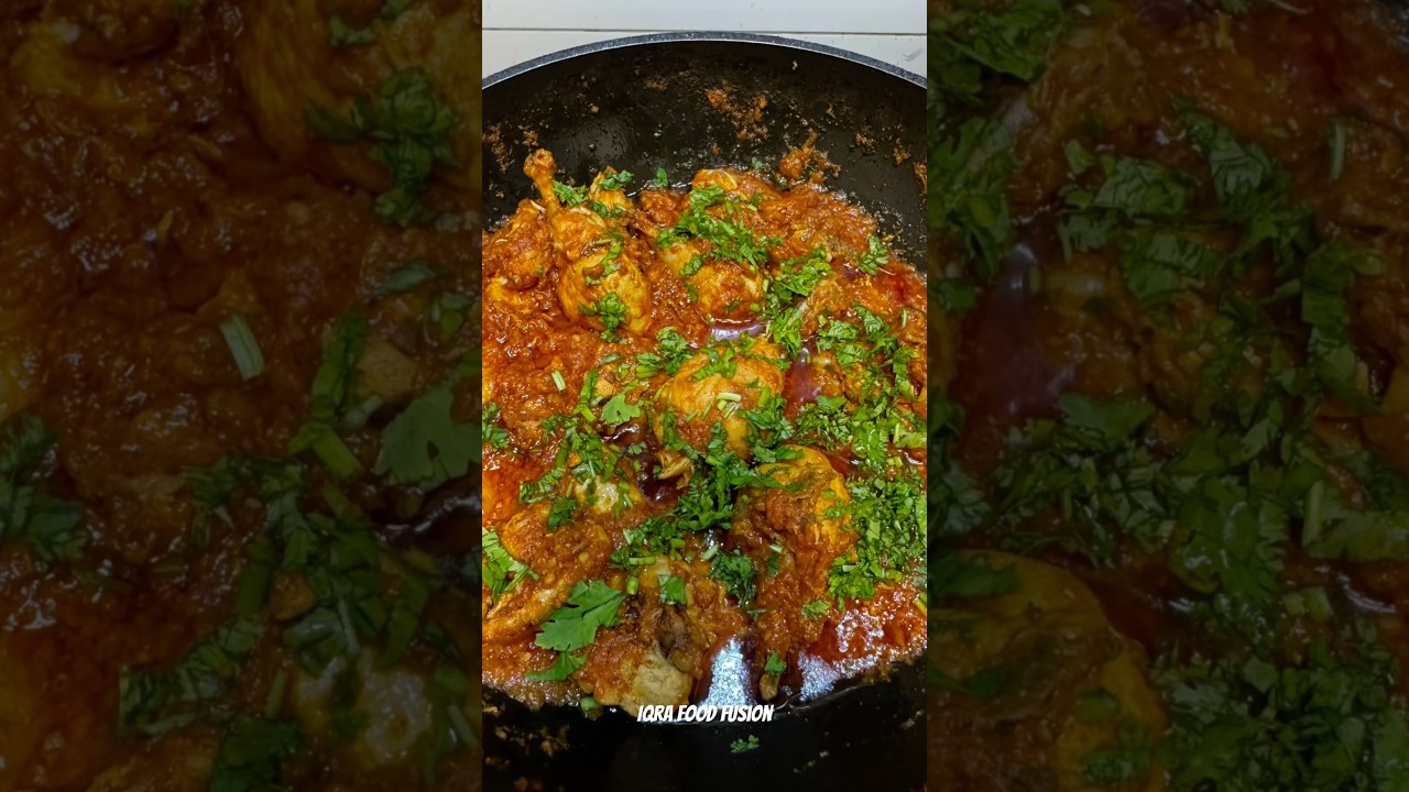 Chicken karahi |karahi recipe #iqrafoodfusion #shorts #viralshorts