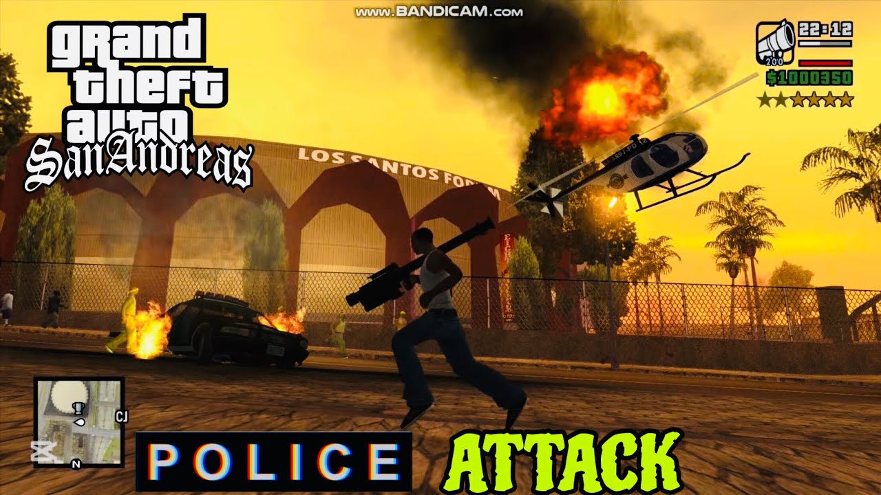 GTA SANANDRES POLICE SIX ⭐️⭐️⭐️⭐️⭐️⭐️ #gtasanandreas #police #attack #usa 