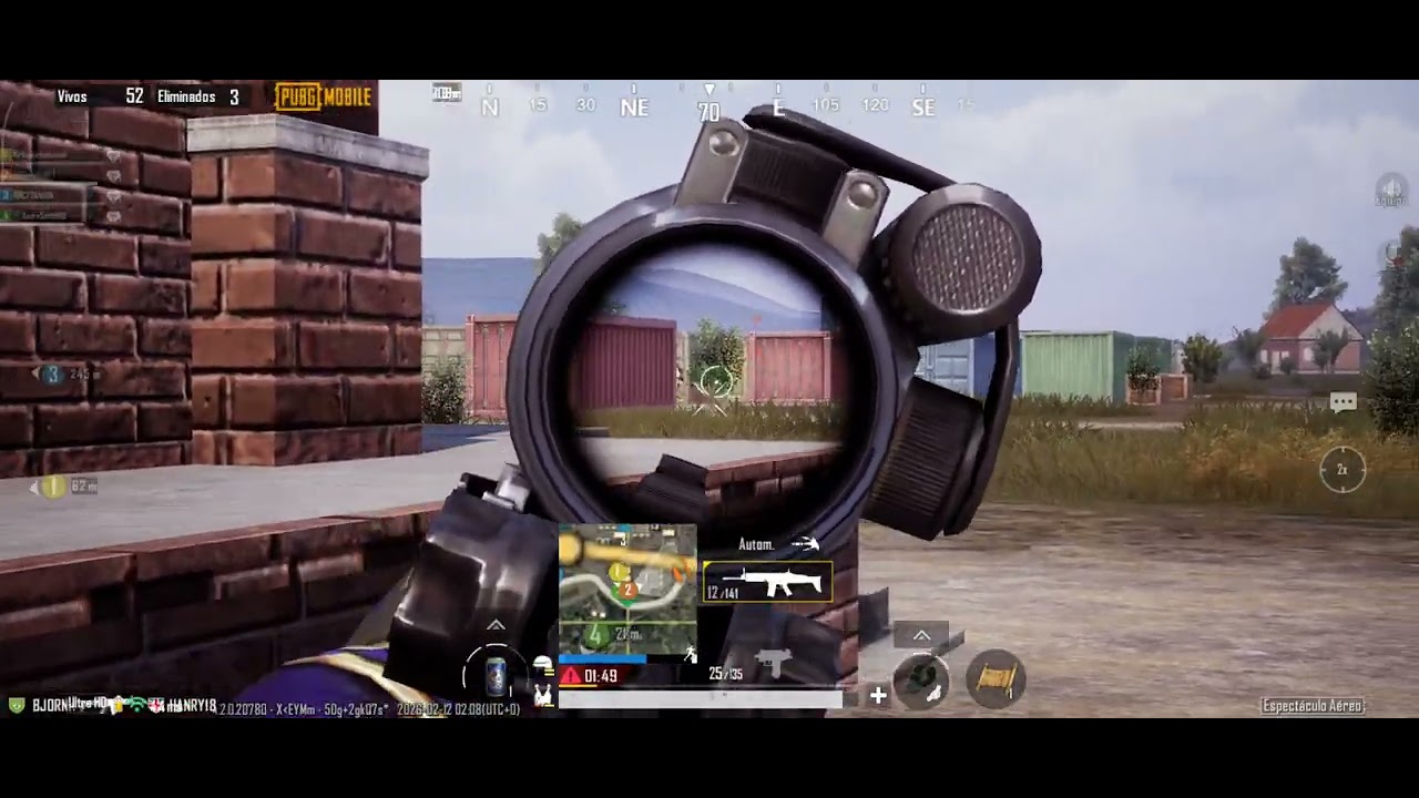Pubg Mobile | Modo Clásico: Erangel-Clasificatoria | Espectáculo Aéreo Escuadrón | Ultra HD Extremo