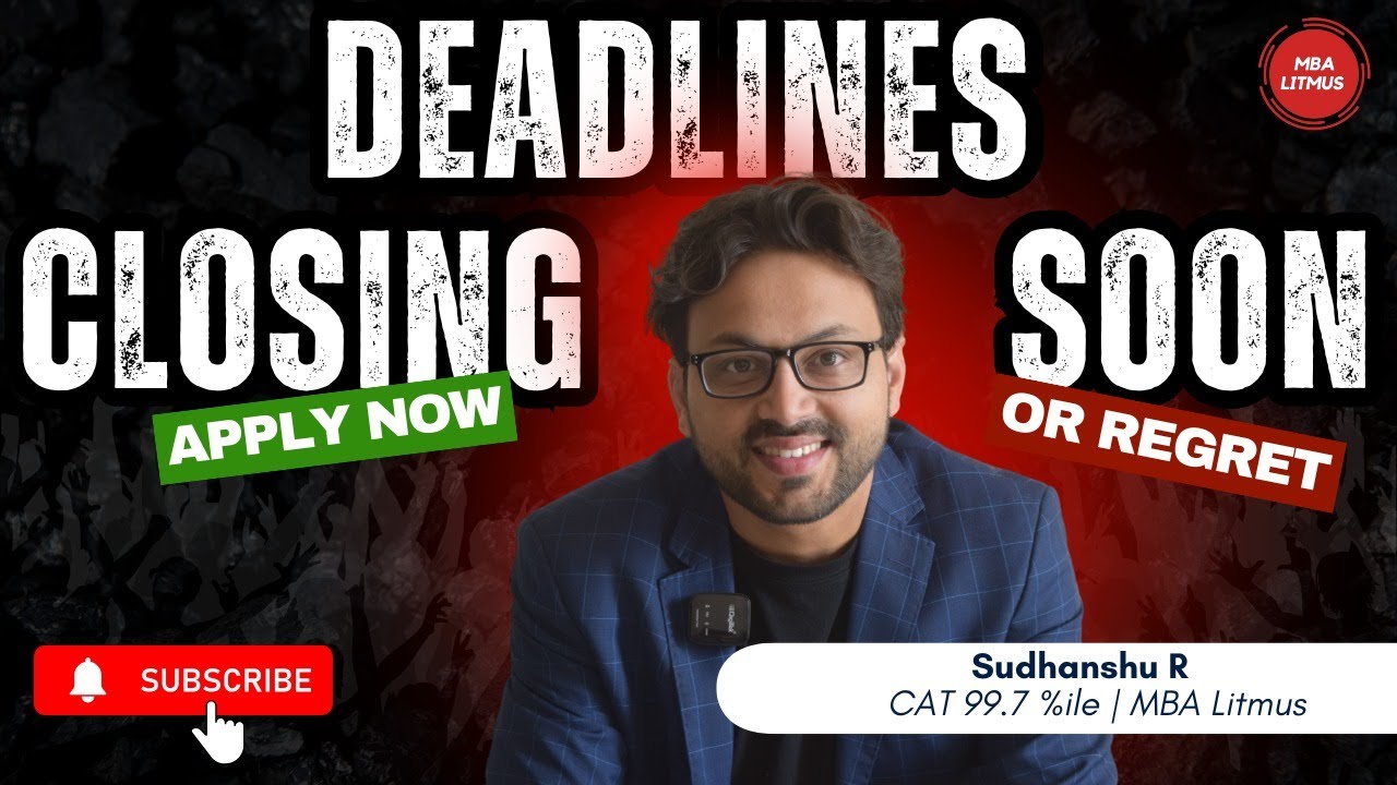 TOP B-SCHOOL DEADLINES 2026🚨 | MBA Forms Closing Soon