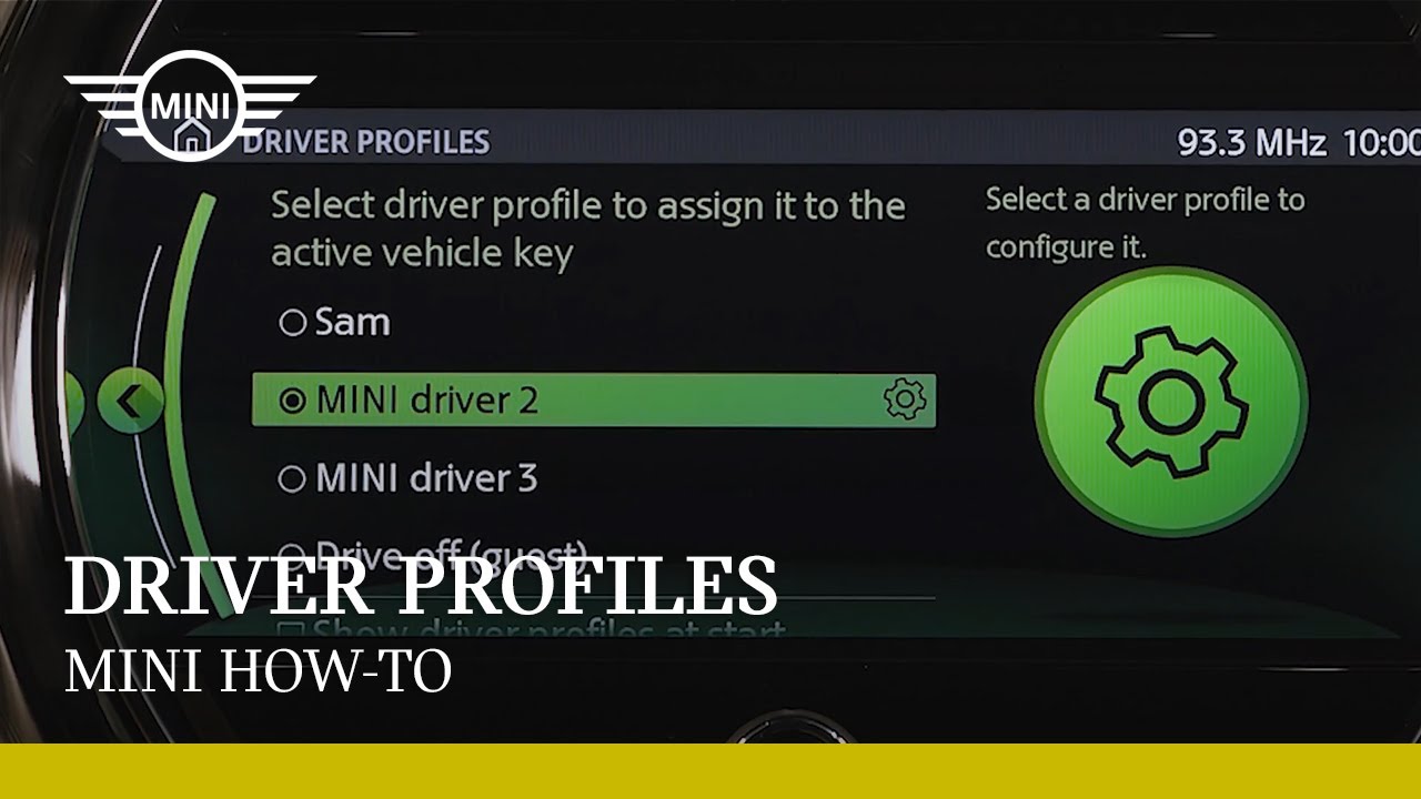 How to use the Driver Profiles in your MINI | MINI How-To